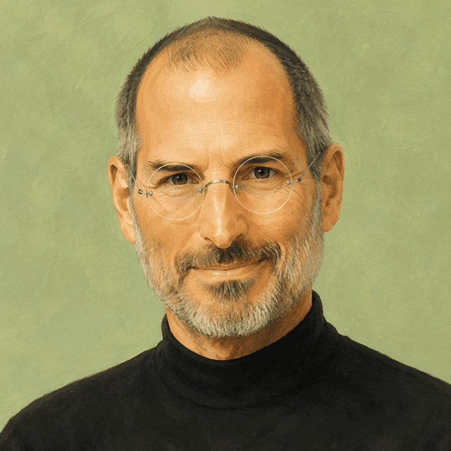 AI-generated illustration of Steve Jobs
